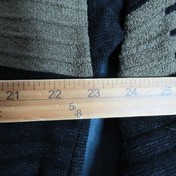 Vintage Pronto-Uomo Sweater Mens XL Gray Striped Knit Cosby 90s Grandpa USA Made - Picture 5 of 7